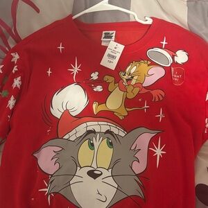 Tom and Jerry Red Christmas Sweater